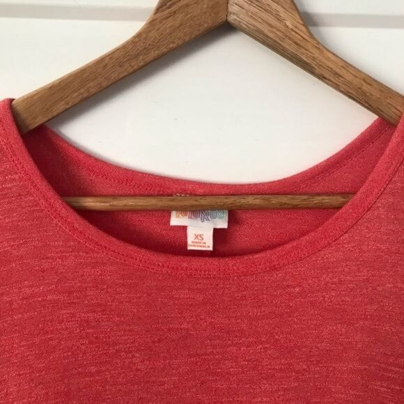 Lularoe Carly Solid Pink Short Sleeve Dress Sz XS - Picture 5 of 10